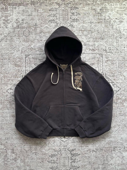 Liesor Embroidered Zip Hoodie