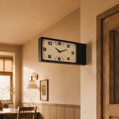 Liesor 2-in-1 Double-Sided Wall Clock