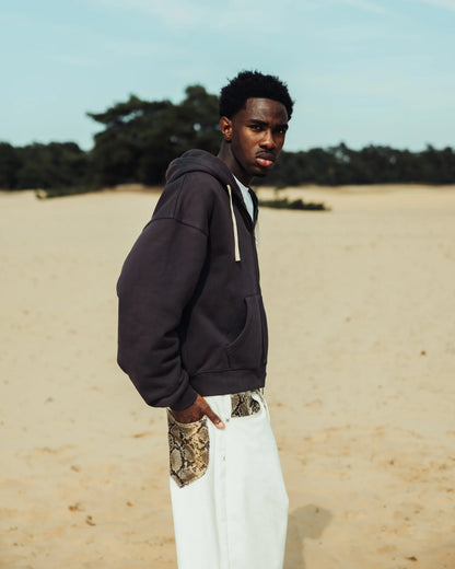 Liesor Embroidered Zip Hoodie