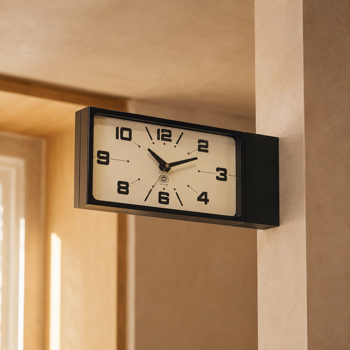 Liesor 2-in-1 Double-Sided Wall Clock